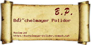 Büchelmayer Polidor névjegykártya